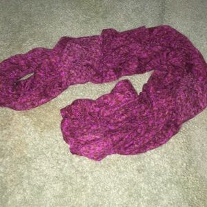 Purple scrunch scarf